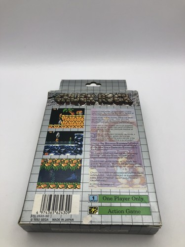 Chuck Rock Sega Game Gear W/Manual 8 Bit Retro 1992 #0112 - Picture 3 of 15