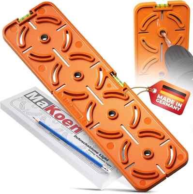 MaKoen Light socket drilling template for cavity wall boxes 71mm 4-way with spir
