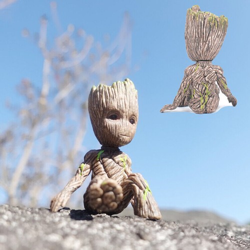 6CM Groot Figure Guardians of The Galaxy Baby Pen Flowerpot Pot Toy Gifts New UK - Picture 3 of 12