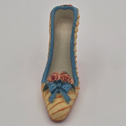 Mini scarpa vintage 1999 My Treasure statuina tacco rose in rilievo - Foto 2 di 10