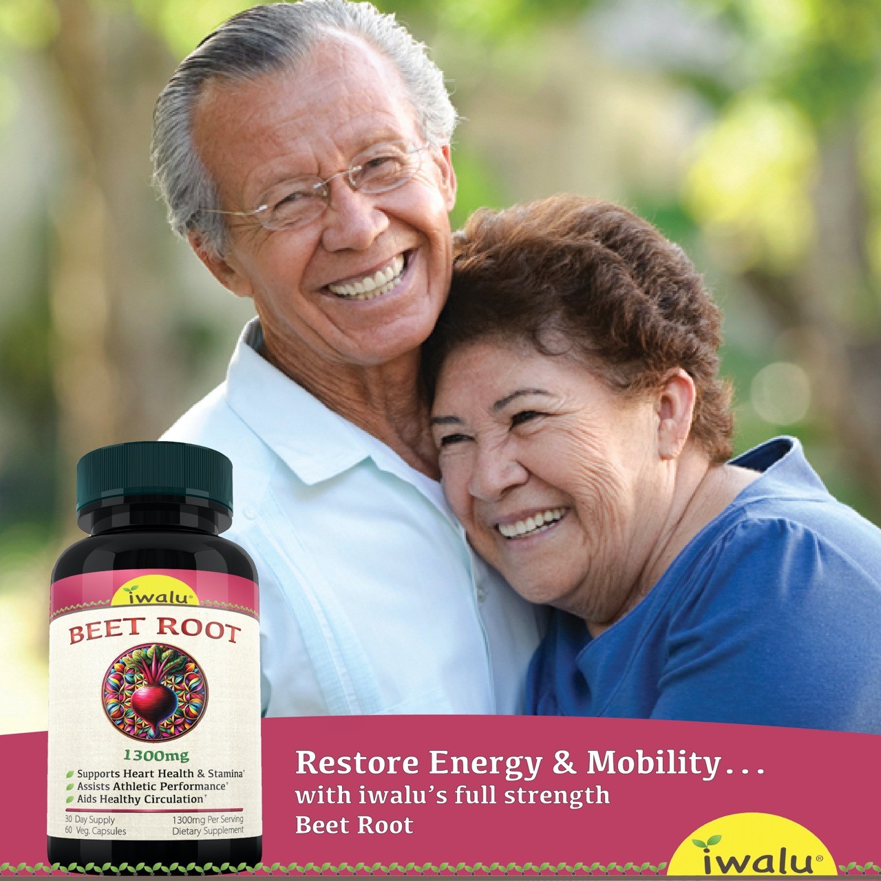 Natural Blood Pressure Support - Organic Beet Root - iwalu (official) SHIPS FREE