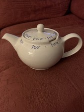 Whittard Of Chelsea Tea For Two Teapot Words Of Wisdom Chatsford White