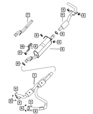 Genuine Mopar Exhaust Extension Pipe 68142485AD