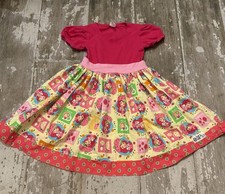 KPea Strawberry Shortcake Pink Short Sleeve Twirly Dress Girls 6