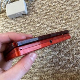 NICE Nintendo 3DS Handheld System - Flame Red With Stylus And Charger USA Ver