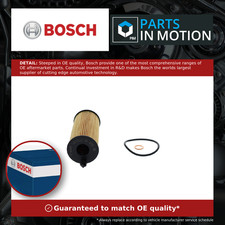 Image of Oil Filter fits BMW 640D 3.0D 11 to 18 N57D30B Bosch 11428507683 Quality New