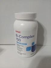 GNC B-Complex 150 Timed-Release 100 Vegetarian Caplets Exp 06/2026