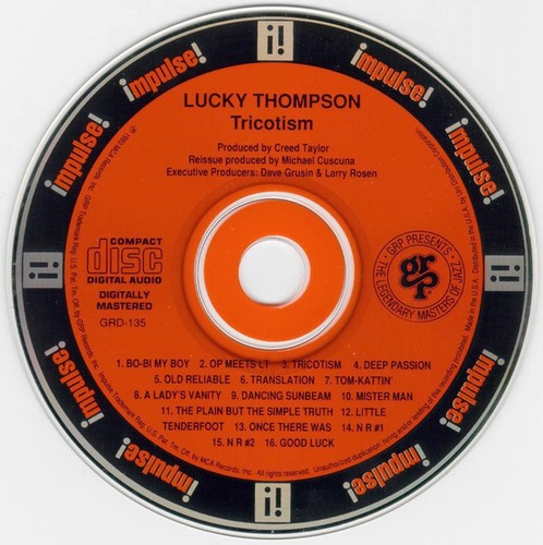 Lucky Thompson - Tricotism - CD, Comp, Mono, RM - Mint (M) - Bild 4 von 5