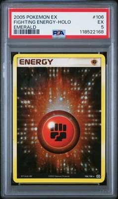 2005 POKEMON EX EMERALD #106 FIGHTING ENERGY-HOLO PSA 5 | eBay