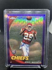 Eric Berry 2010 Topps Chrome #C195 Purple Refractor /555 Rookie Card RC Chiefs. rookie card picture