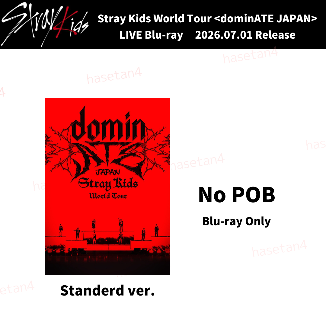 Stray Kids World Tour dominATE JAPAN Blu-ray Only + Store POB