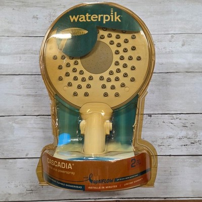 Waterpik Cascadia Rainfall Showerhead Fixed Mount Flexible OptiFLOW CF-201C