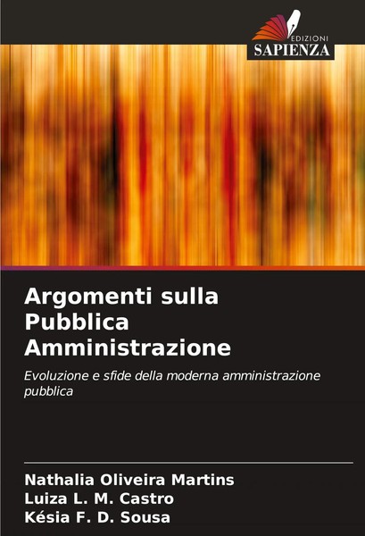 Argomenti Sulla Pubblica Amministrazione Nathalia Oliveira Martins (U. A.) Buch-image