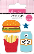 Teen Vibe Carson Bella-Pops 3D Stickers-Always Hungry - 6 Pack