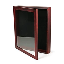 12x15 Large Shadow Box Frame, Deep Display Case, Red, Picture Frame, Graduati...
