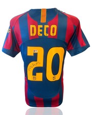 DECO SIGNED FC BARCELONA 2005/06 HOME UCL SHIRT (ACG CERT AG18848)