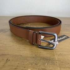 Timberland Mens Brown Genuine Leather Belt Br...