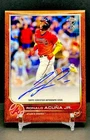 2022 Topps Chrome Ben Baller RONALD ACUNA JR Orange Refractor AUTO /25 #BBA-RA