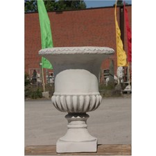 AMPHORE GRO&szlig; PFLANZTOPF aus STEINGUSS ZUM BEPFLANZEN FROSTFEST NEU BLUMEN JA-095