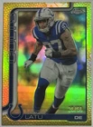 2025 Topps Chrome Football Football Leather Gold Refractor Laiatu Latu #128