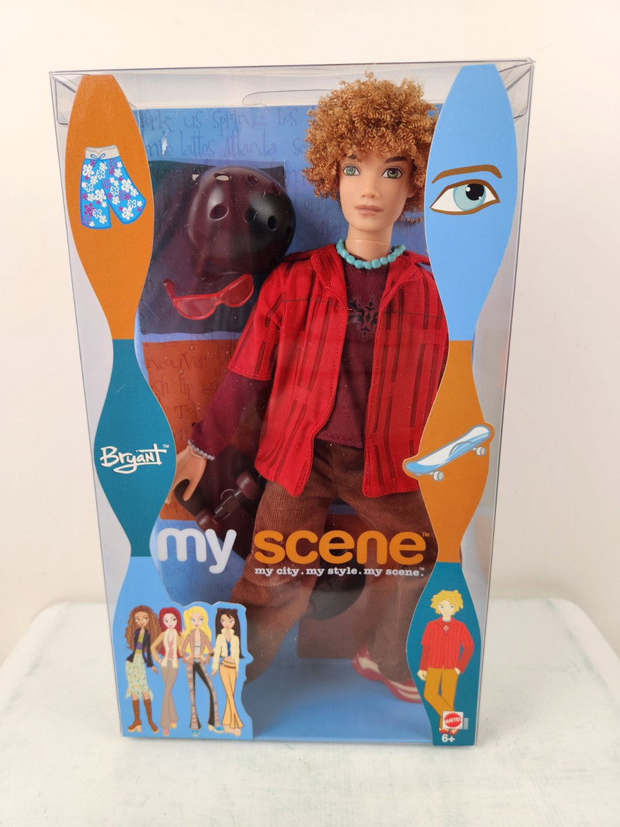 My Scene Boy Barbie Doll Bryant Skateboard From 2003 Mattel My Scene Boy Barbie Doll Bryant Skateboard From 2003 Mattel