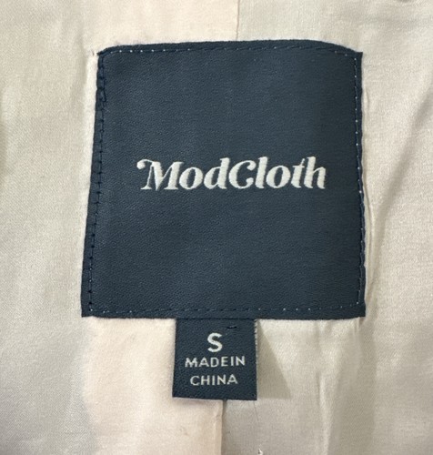 Mod Cloth brown herringbone three button women’s Vest Adjustable small Lined - Picture 2 of 10