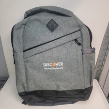 Leed’s Discover Laptop Backpack Gray Canvas New 17”x 13”x 5” (B4)