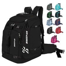 Ski Boot Bag - 65L Padded, Waterproof Ski Travel Backpack for Gear Accessories