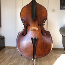 Contrabbasso Master in legno massello a forma di gambena suona molto bene GDAE