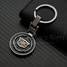 Cadillac Double-Sided Logo Matel Keychain US Seller Free Shipping