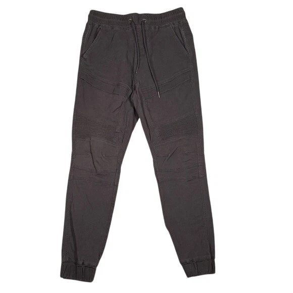 Refinery Republic Mens Moto Jogger Pants Charcoal Gray MNTW839 Size Medium