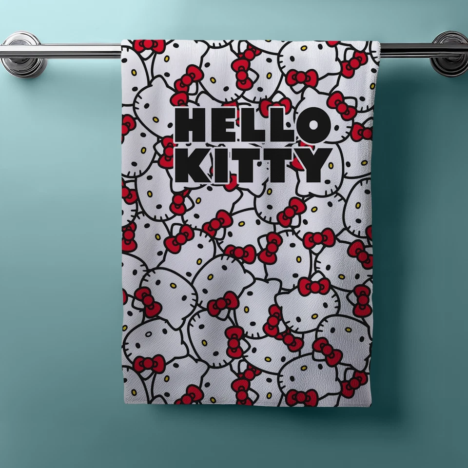Hello Kitty Toalla De Ducha Toalla De Baño Toalla De Playa 70 X 140cm - Imagen 2 de 4