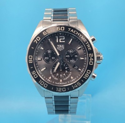 Tag Heuer Formula 1 Chronograph 43mm Steel And Ceramic Watch CAZ1011
