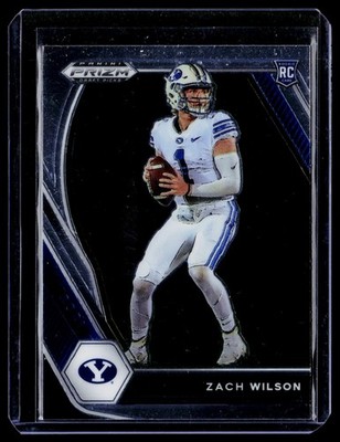 2021 Panini Prizm Draft Picks Collegiate #105 Zach Wilson RC F21