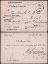 Germany WWII 1942 - POW Postcard Stalag IV G to Belgium - Censor EPB778
