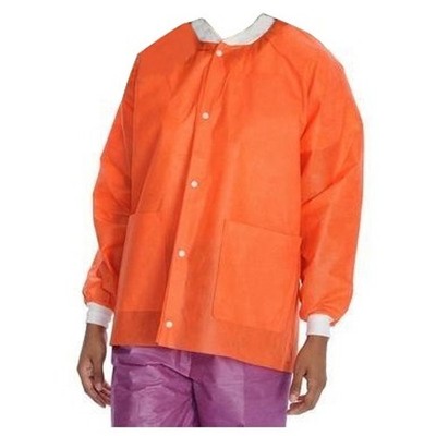 ValuMax 3630ORM ExtraSafe Lab Jackets Hip Length Orange Medium 10/Pk
