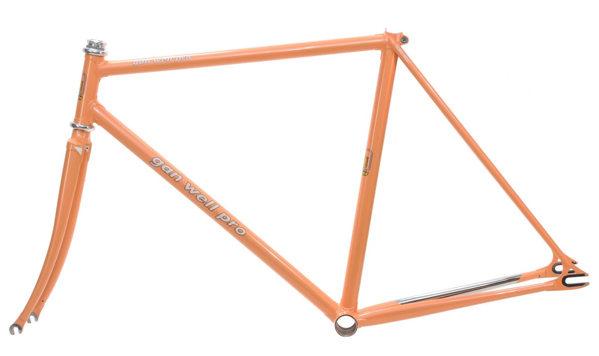 Gan Well Pro Track Fixed Gear Frameset NJS Pale Orange 51cm New