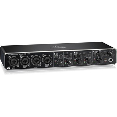 U-PHORIA UMC404HD Audiophile 4x4, 24-Bit/192 kHz USB Audio/MIDI Interface wit...