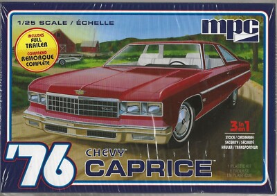 MPC 1976  '76 Chevy Caprice w/ Full Trailer in 1/25  963   ST  (103)