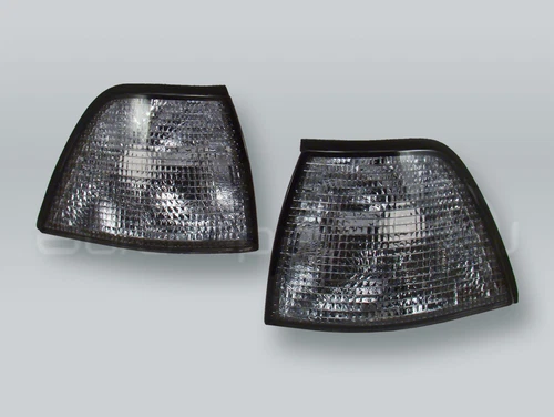 DEPO Smoke Corner Lights Parking Lamps PAIR fits 1992-1998 BMW 3-Series E36 4DR