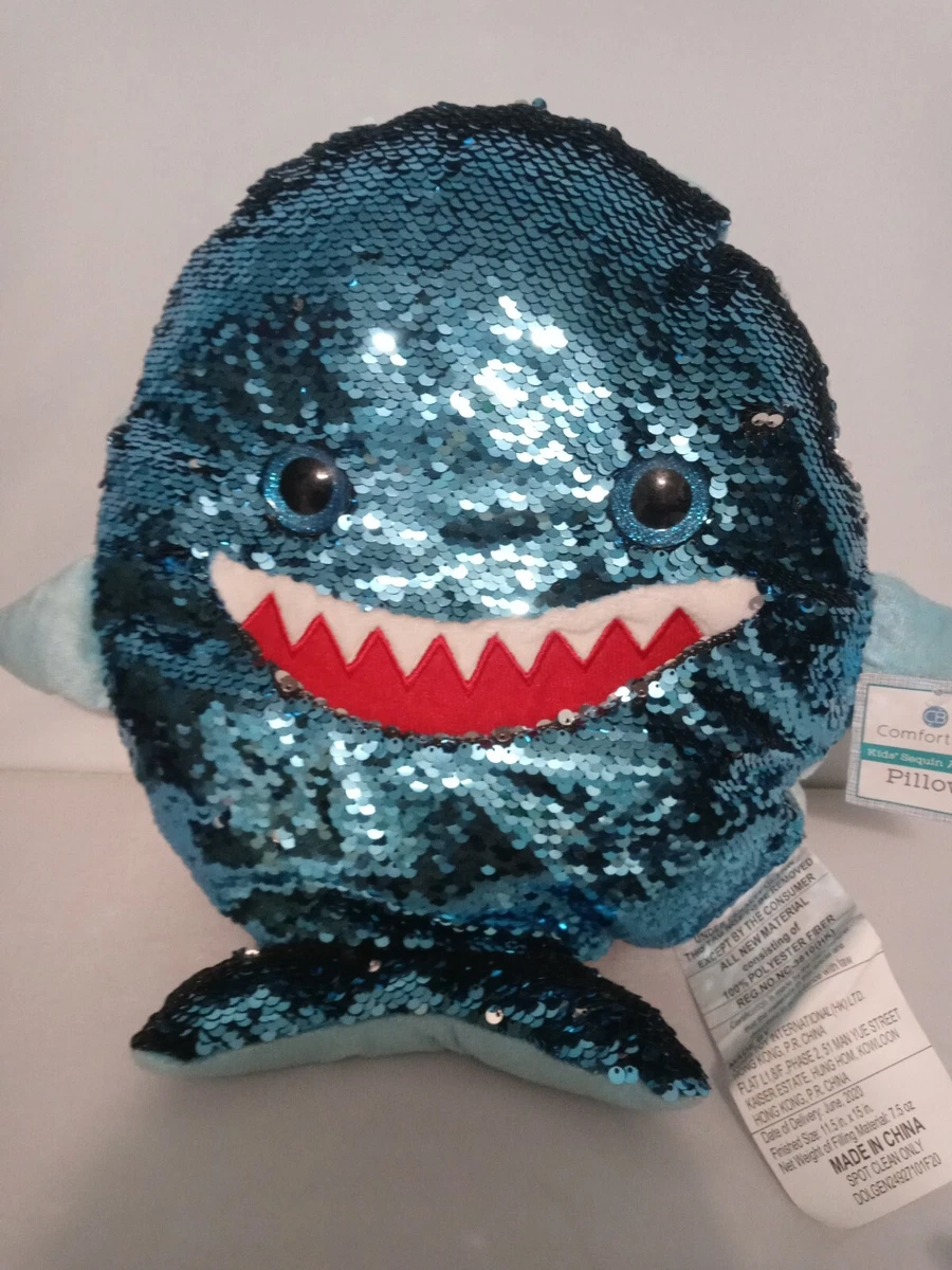Shark sequin pillow 2025