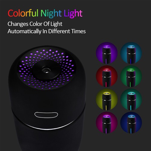 USB LED Humidifier Ultrasonic Essential Oil Diffuser Aroma Aromatherapy Purifier - Picture 40 of 54