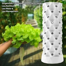 Vertical 80-Pots Hydroponics Tower Set Hydroponic Growing System Home Gardening