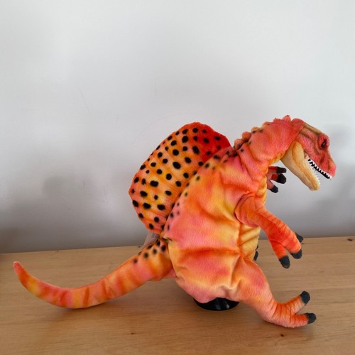 Aurora World Dinosaur Plush Stuffed Animal Toy 15" Bright Orange & Yellow Spinos - 第 5/16 張圖片