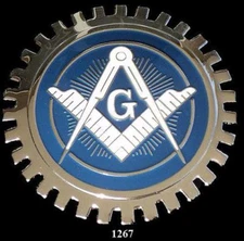 MASONIC LODGE (MASONS) CAR GRILLE BADGE EMBLEM