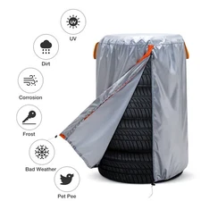 Tire Storage Cover Dustproof Protective Cover Hold 4 Tires up to 36" Diameter S