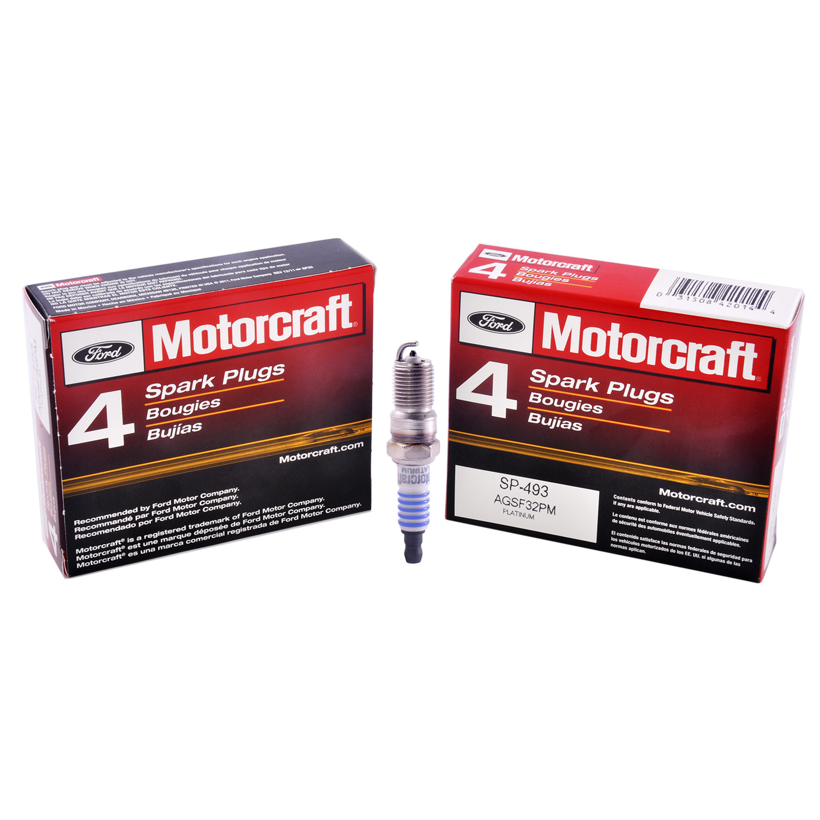 Set of 8 Brand New Genuine Motorcraft Spark Plug SP-493 AGSF32PM