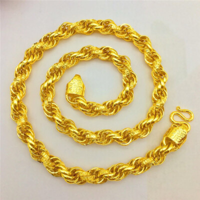 Men's 24K Yellow Gold GP 10mm 24
