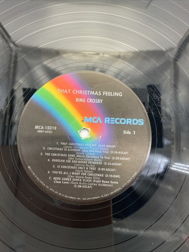 Bing Crosby – That Christmas Feeling (Vinyl, 1973) MCA MCA-15019 VG LP Record - Imagen 8 de 9