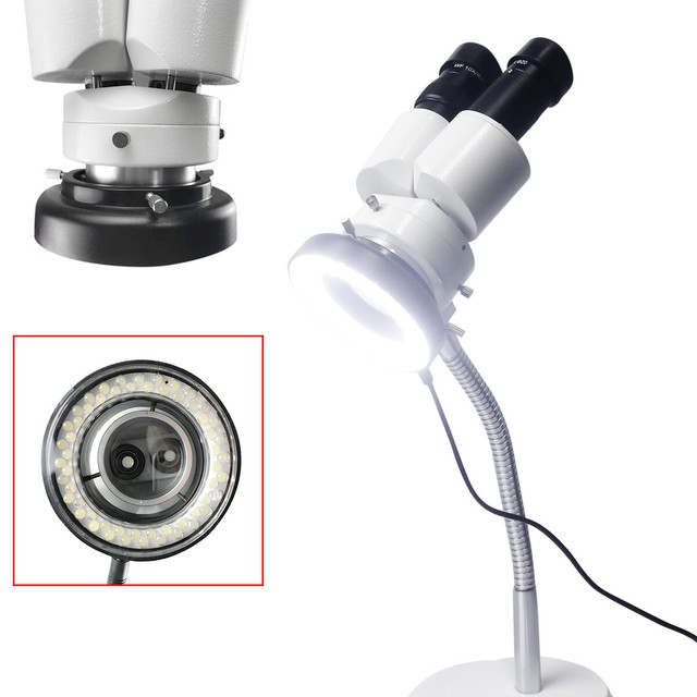 圖片 1 - Dental 10X Magnification Technician Microscope with 5W LED Inspection Microscope